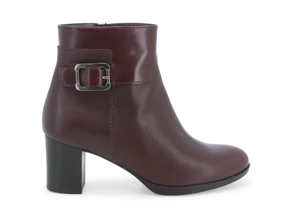 Melluso donna tronchetti zip comfort pelle bordeaux Z216B-224805